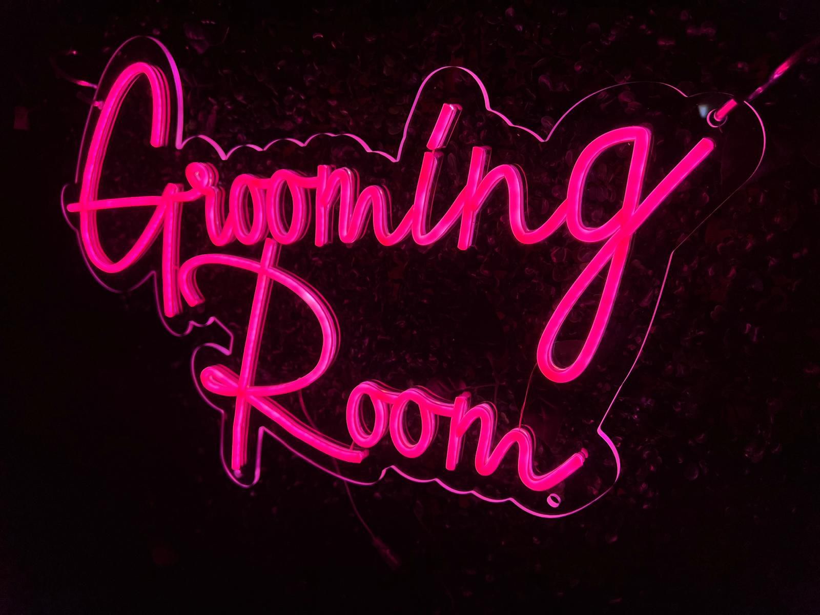 grooming room neon led